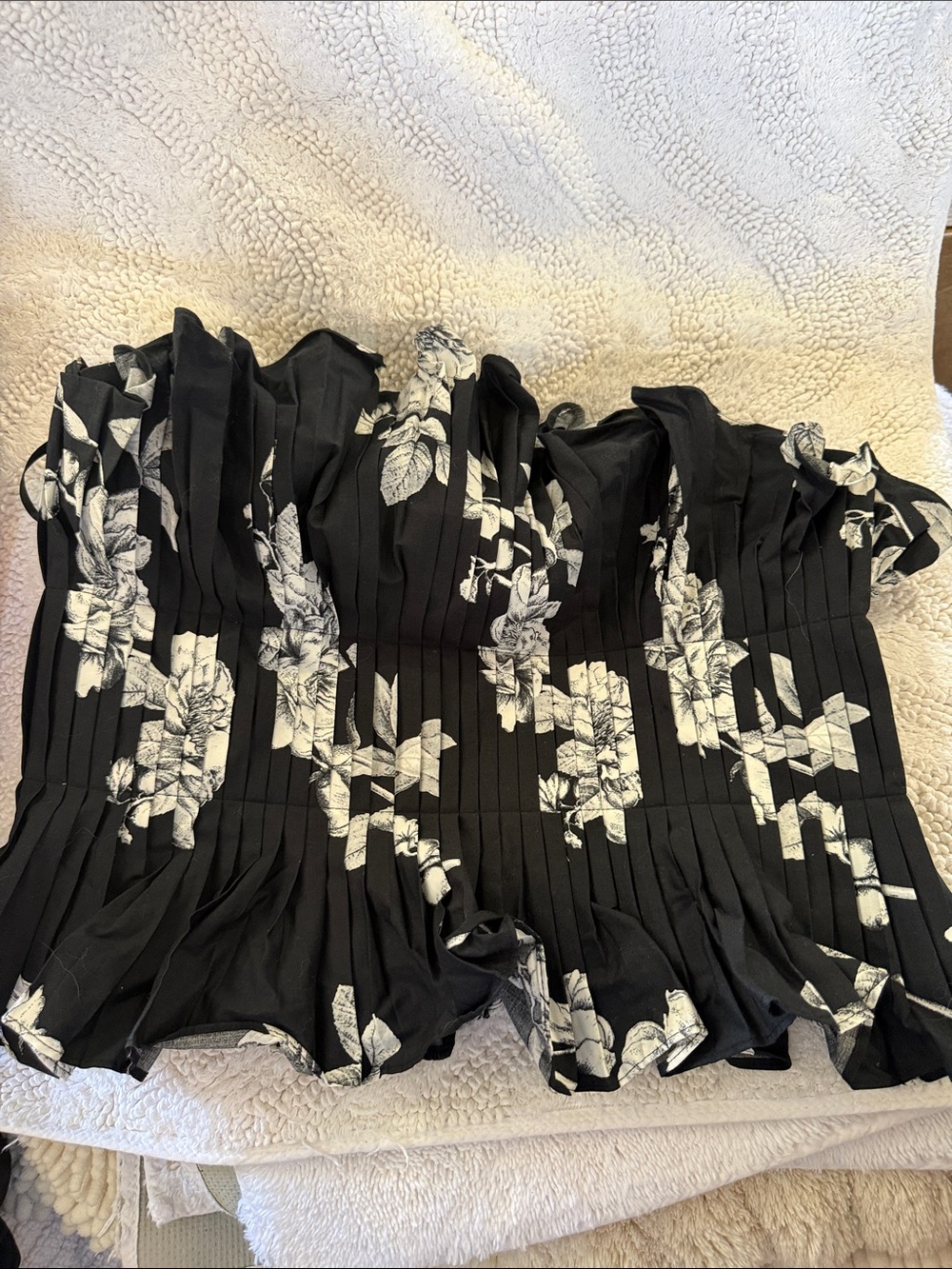 White House Black Market Black Strapless Top
